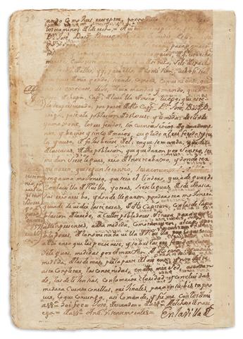 (WEST--TEXAS.) Documents concerning the founding of the Dolores Hacienda, the first Spanish settlement north of the Rio Grande.
